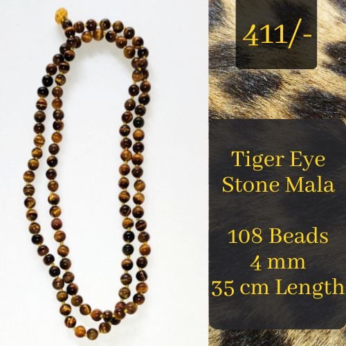 Tiger Eye Stone Mala