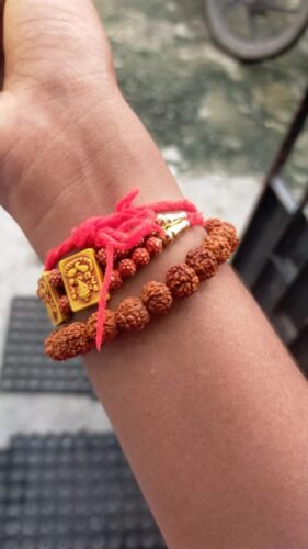 Rudraksha Bracelet Red colour photo review