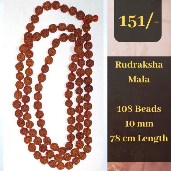 rudraksha mala medium size